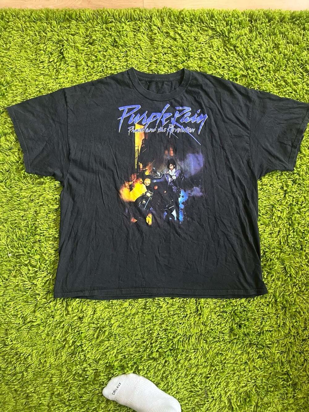 Prince and the Revolution Purple Rain Album Cover Graphic T-Shirt 3XL